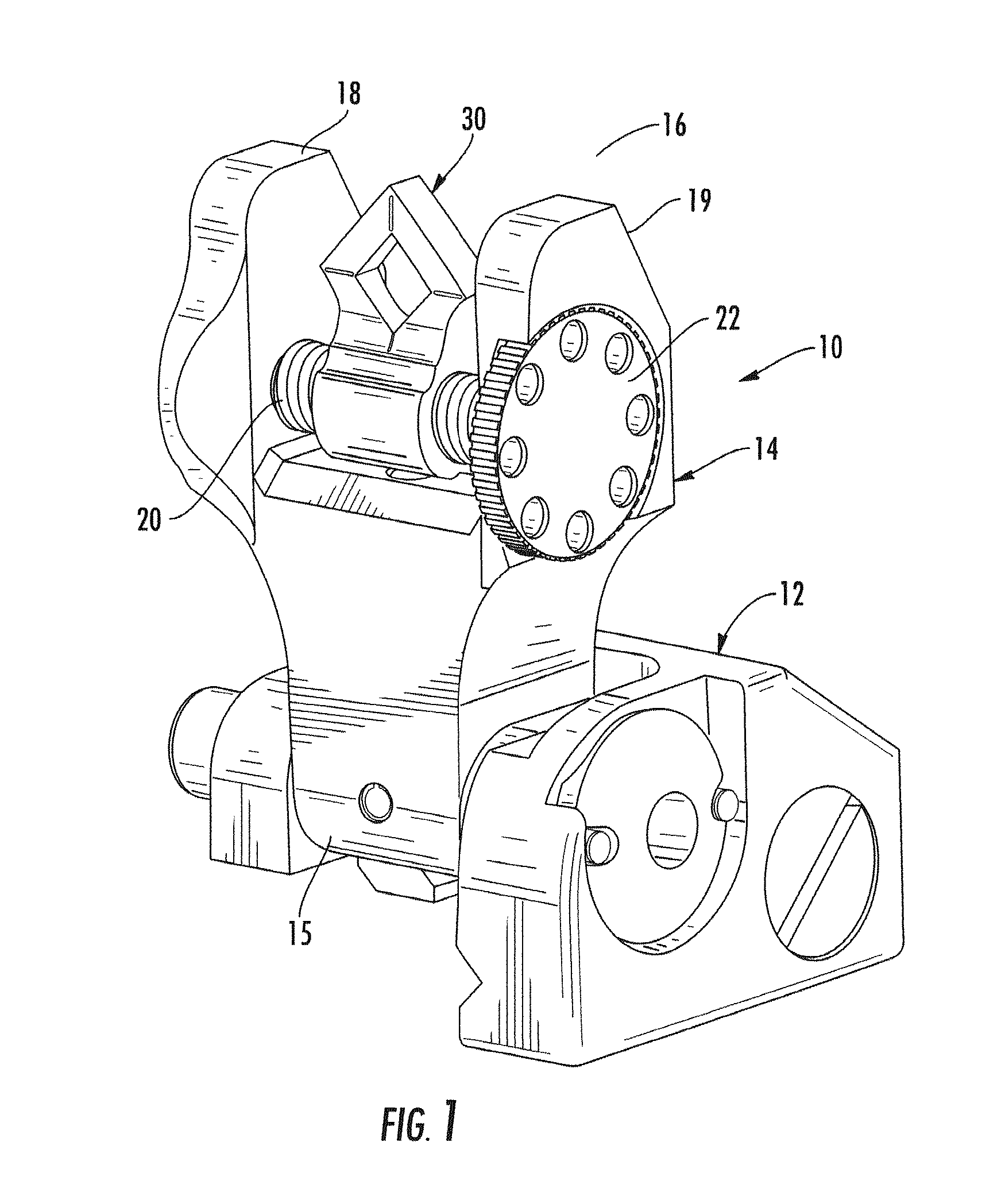 Firearm sight with dual diamond shaped apertures