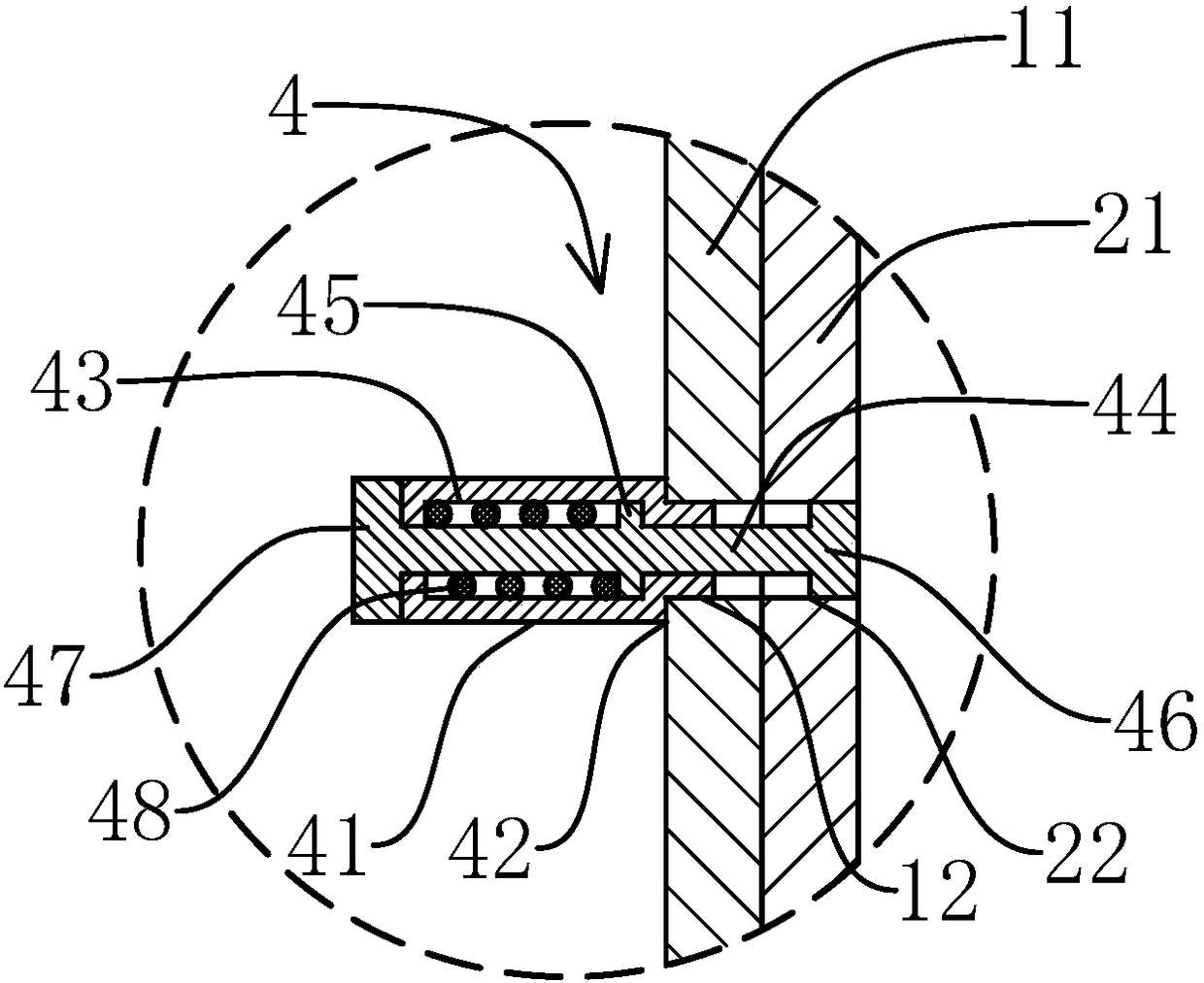 Internally reinforced square pipe column body joint and installation method thereof