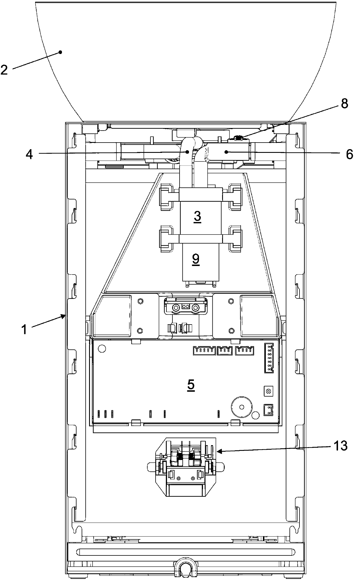 Method and device for providing hot drink