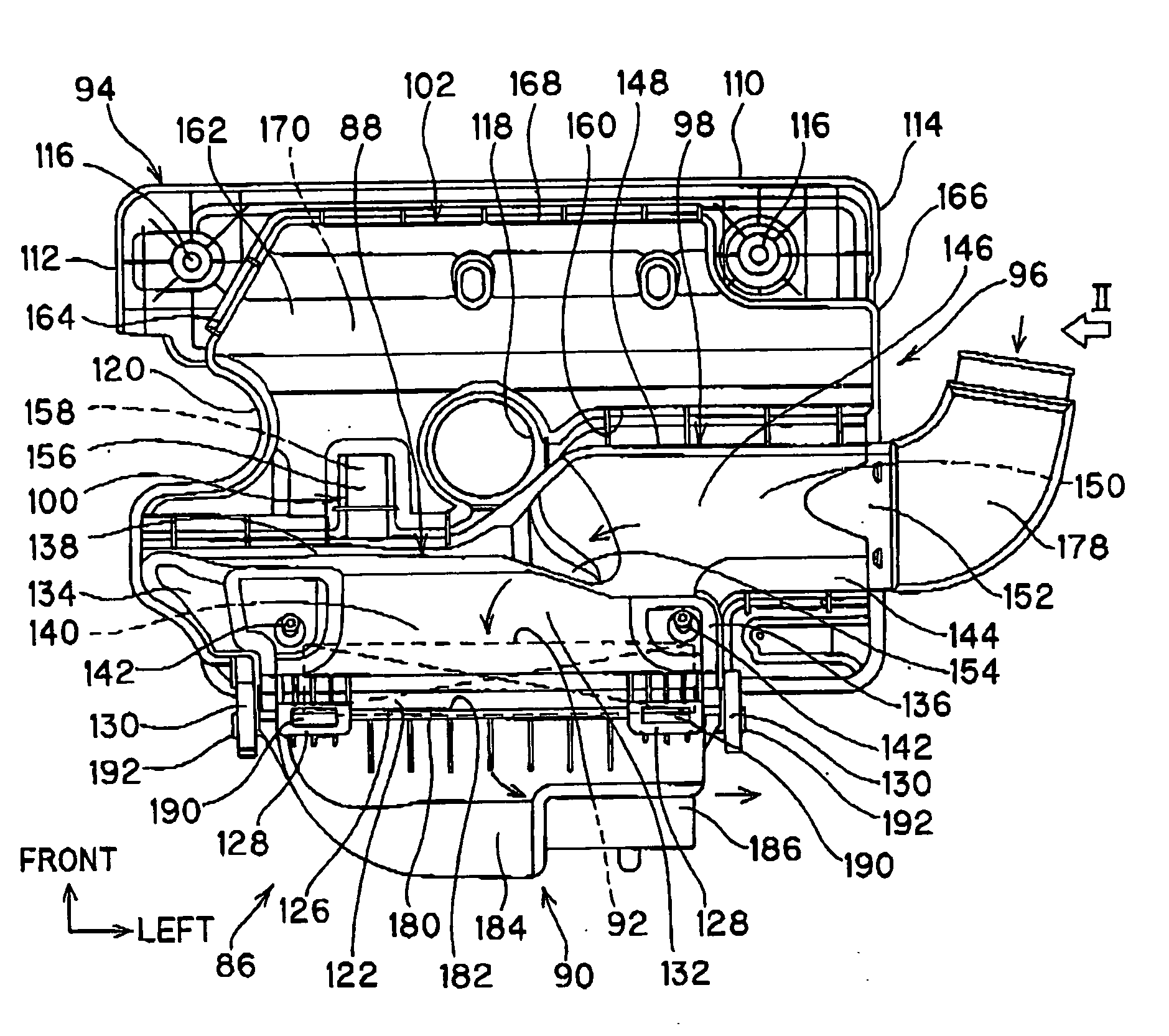 Intake system of engine