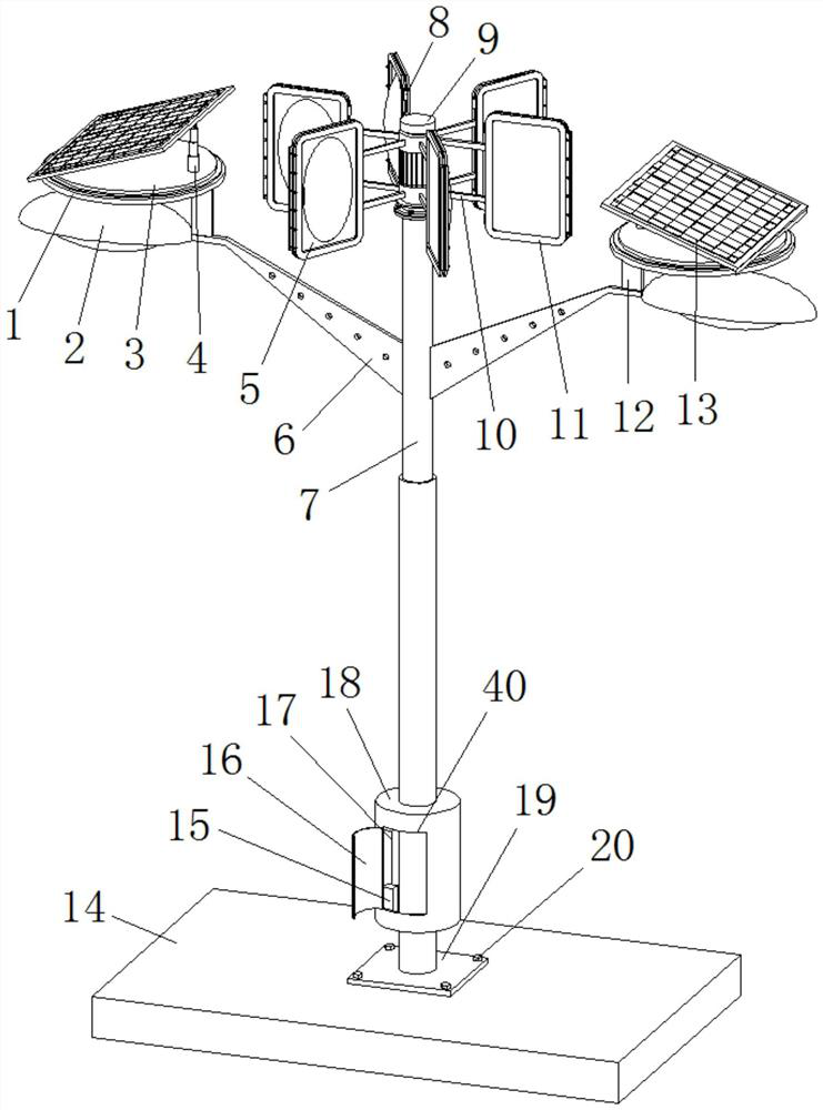 An intelligently controlled wind-solar complementary solar street light