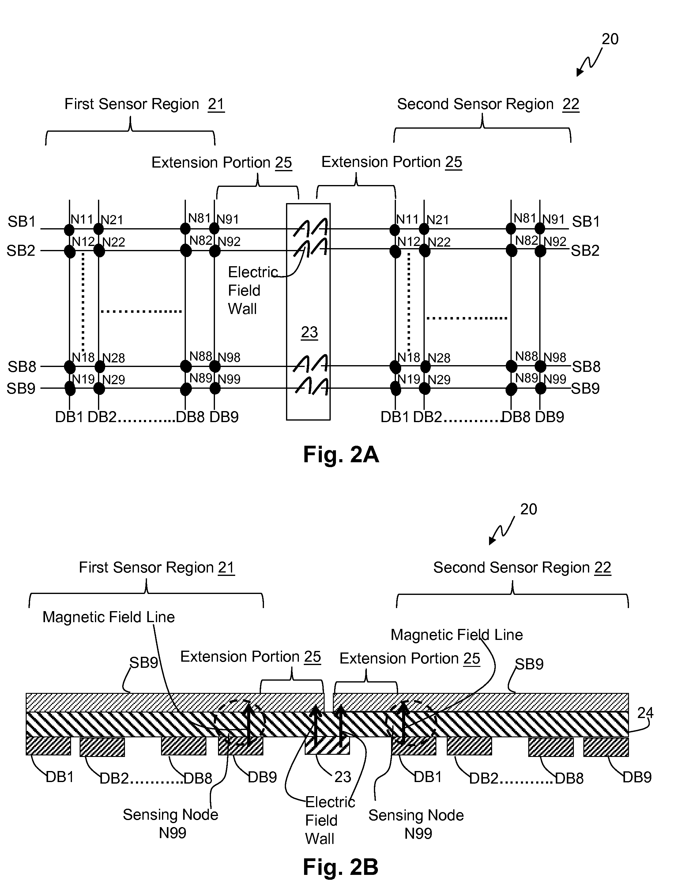 Noise-shielded capacitive touch device