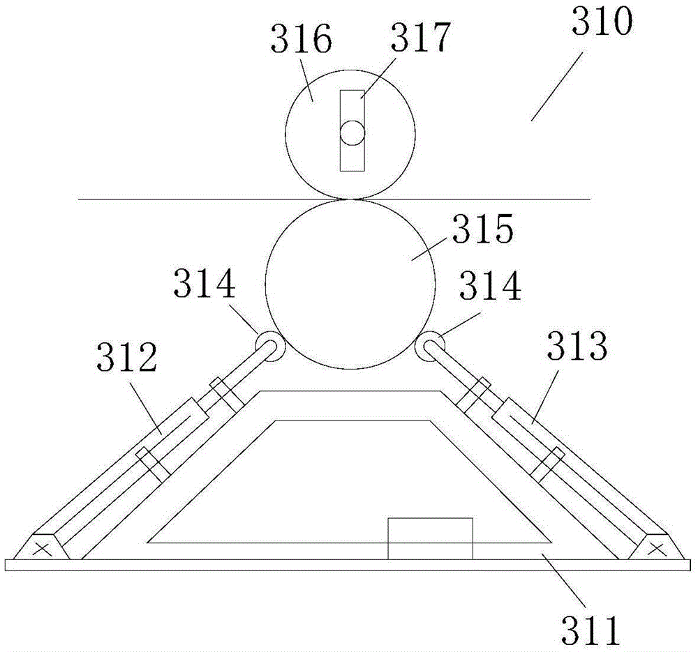 Winding mechanism of linen silk winding and strip forming device