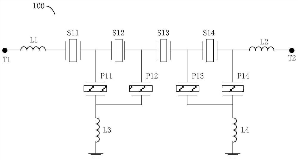 A filter, duplexer, high-frequency front-end circuit and communication device