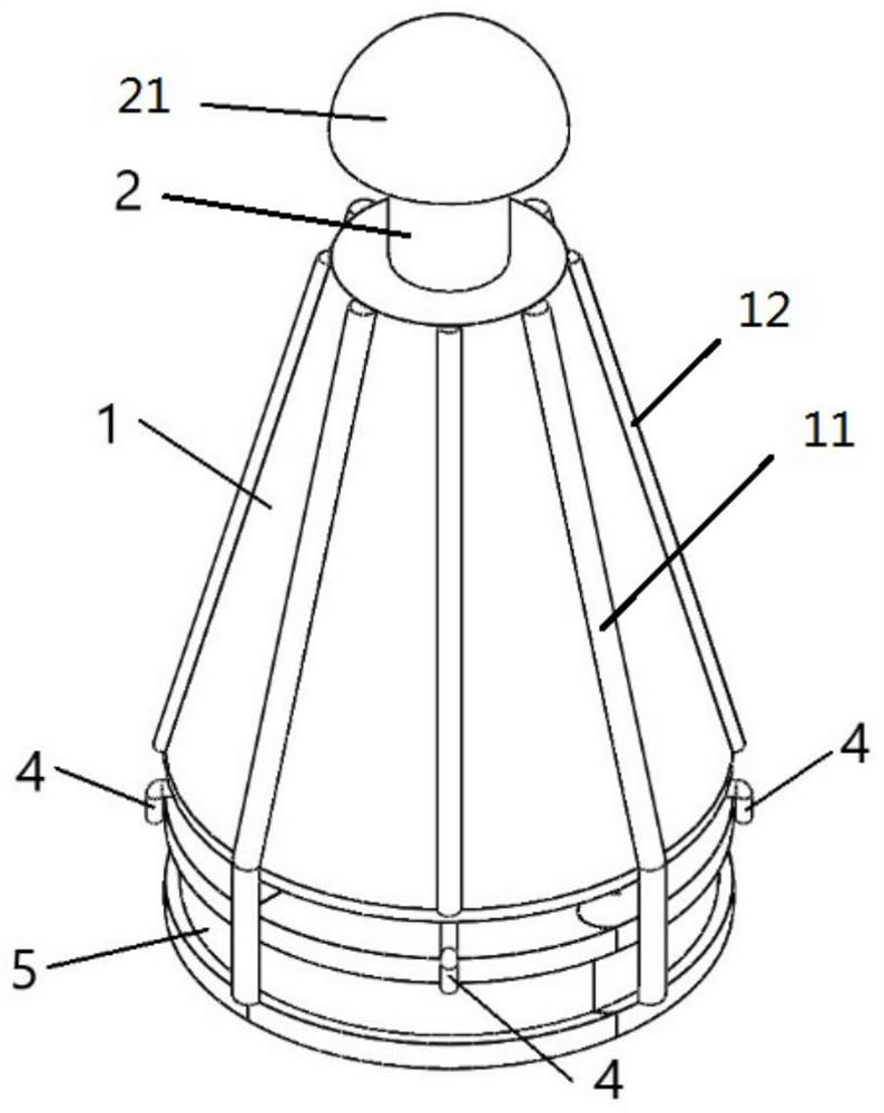 A rubber ring auxiliary installation tool for split gasket