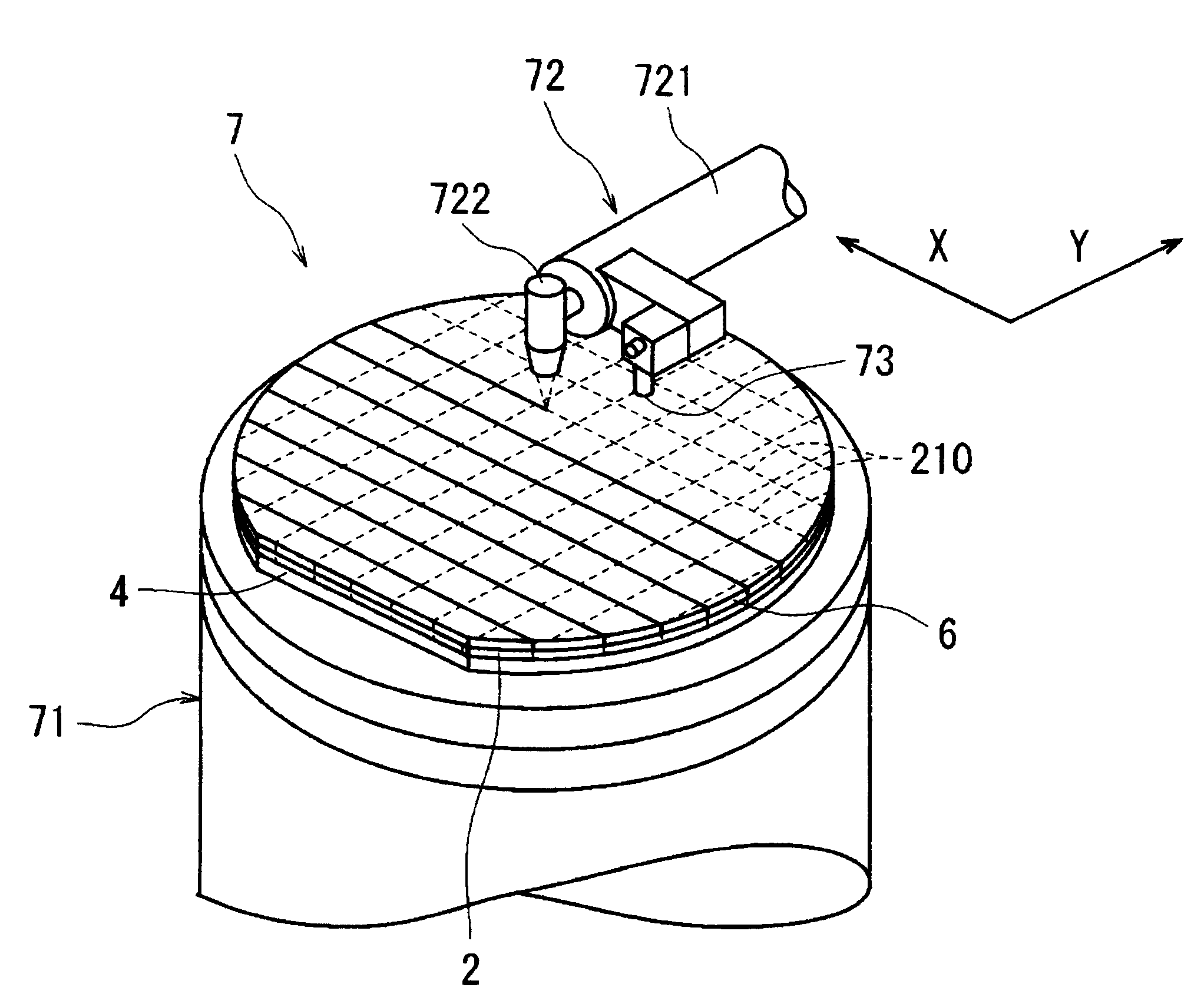Fabrication method for device having die attach film on the back side thereof