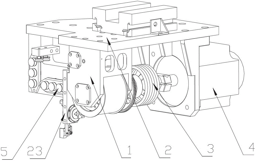 One-dimensional active following weight reduction hanging device