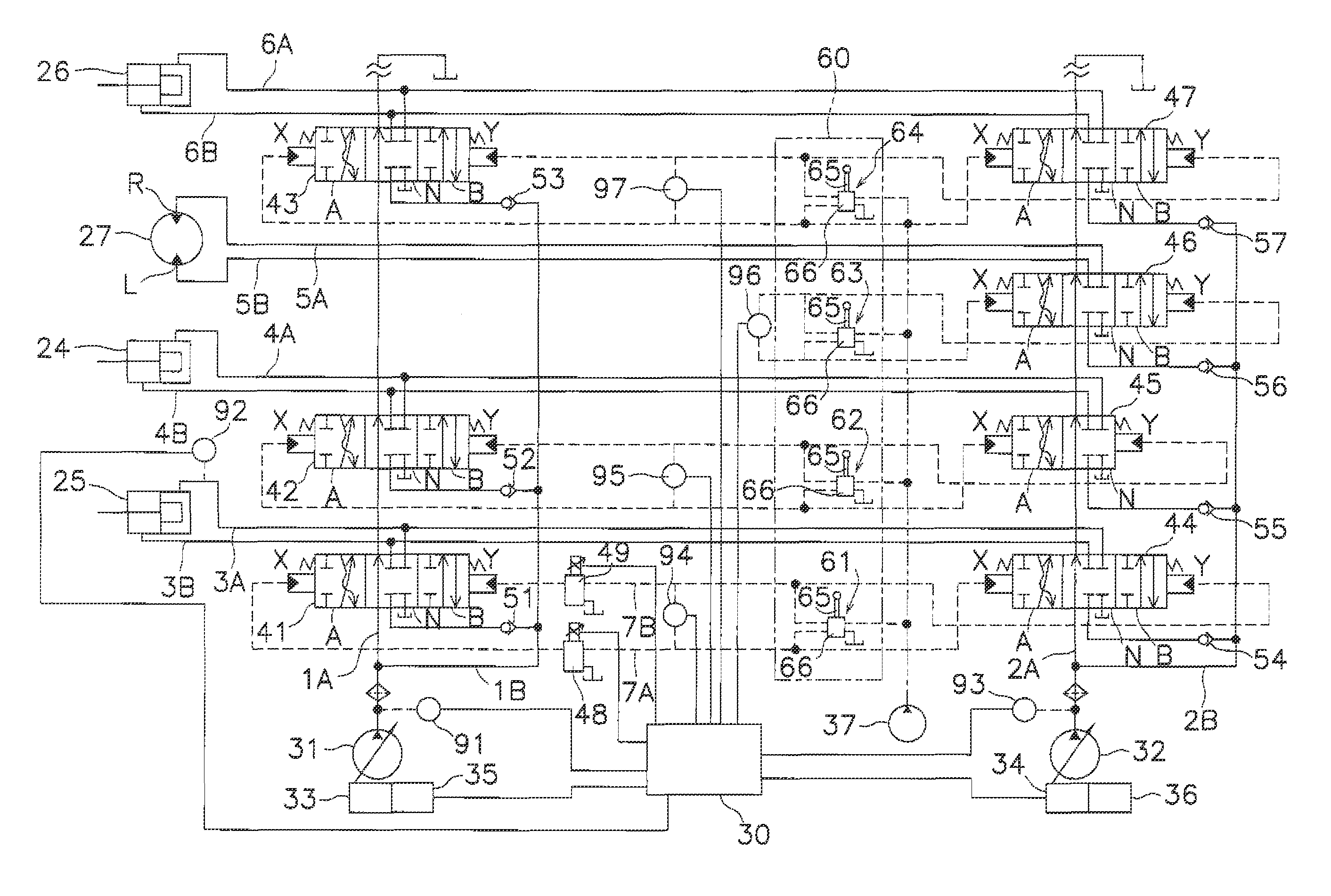 Work machine and control method for work machines