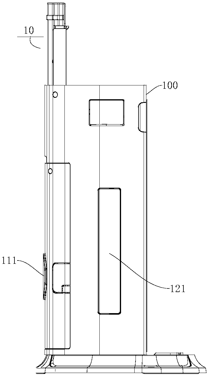 Air flue structure of air conditioner and air conditioner