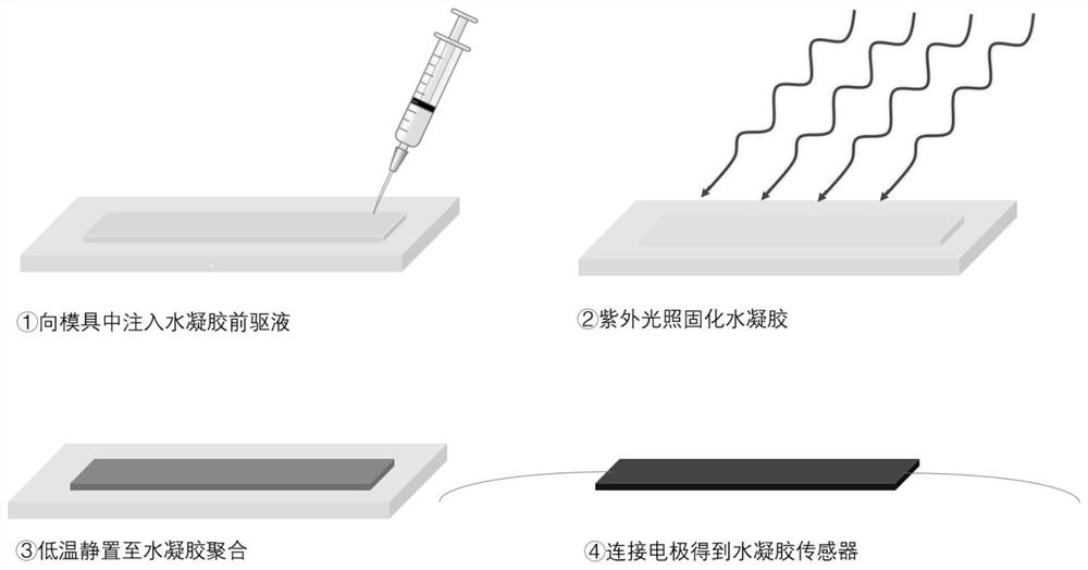 Preparation method and application of polypyrrole/poly-zwitterionic conductive hydrogel