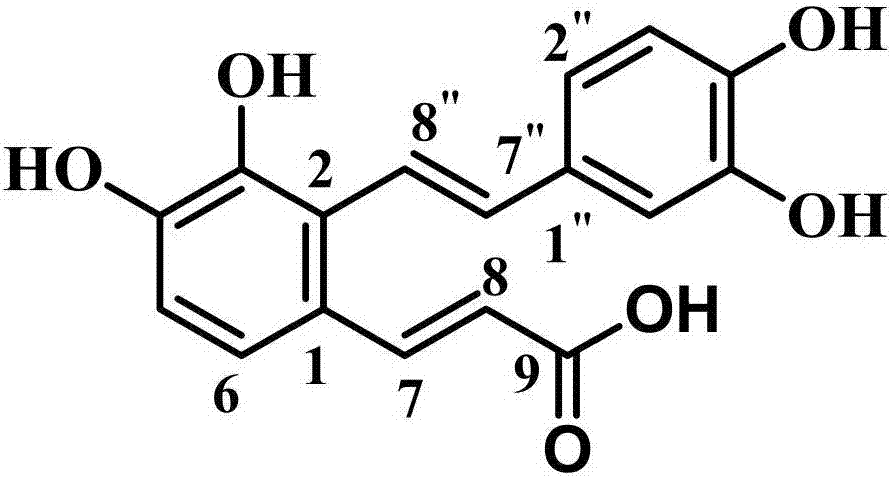 New synthesis method of natural product Salvianolic Acid F