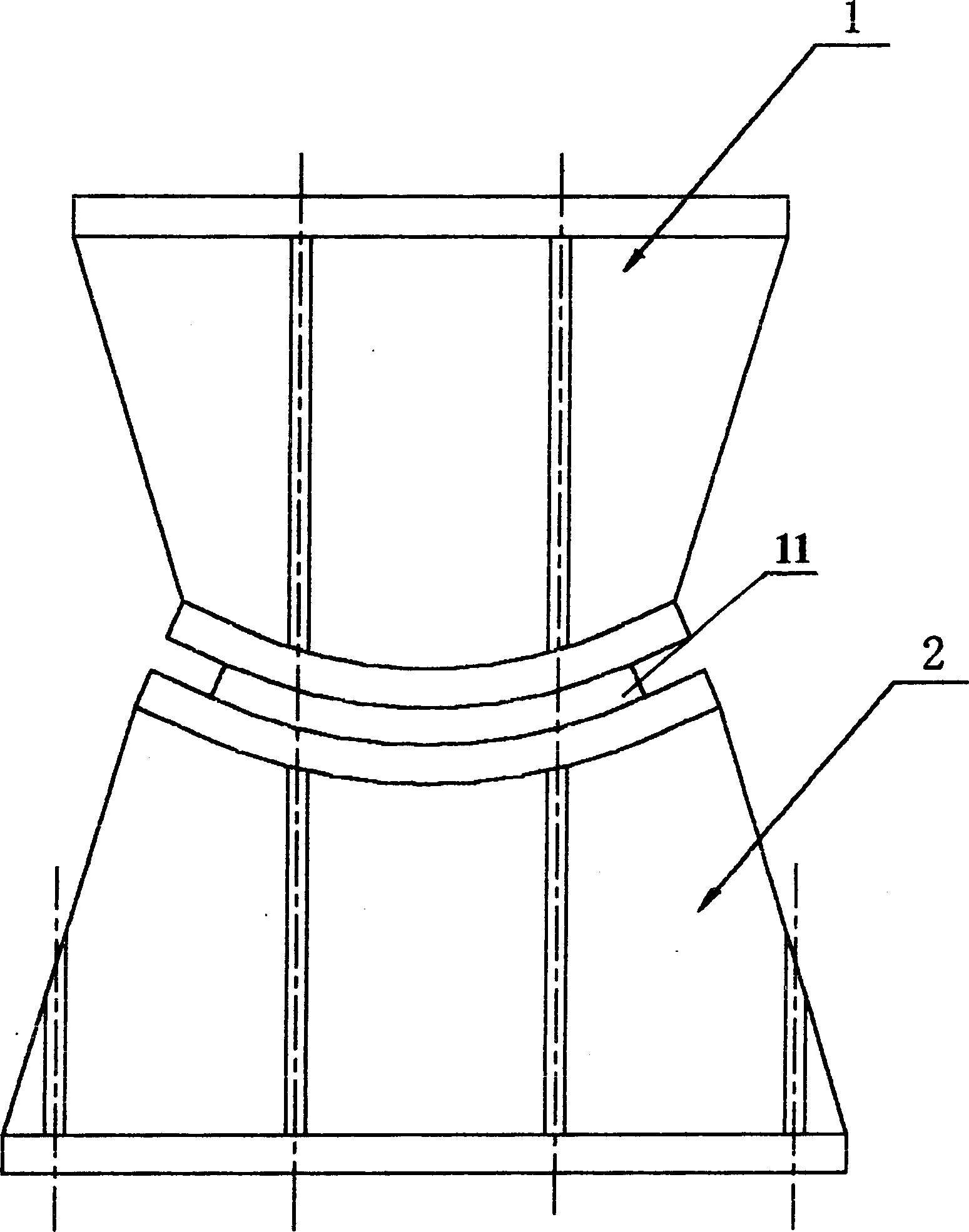 Double curvature plate cold press forming method and equipment thereof