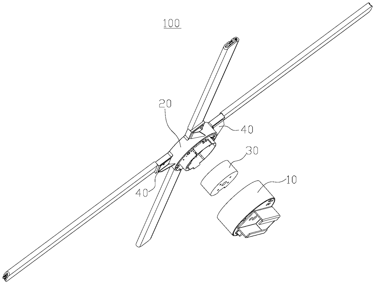 Rotation holographic display device