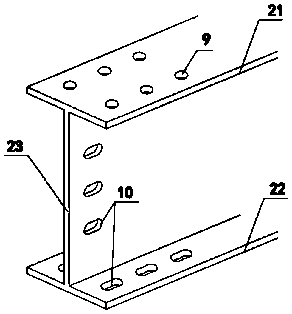 A bolted connection joint between circular steel tube concrete column and steel beam outer ring plate