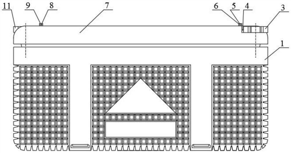 Shock-absorbing express packaging box capable of being conveniently and automatically identified