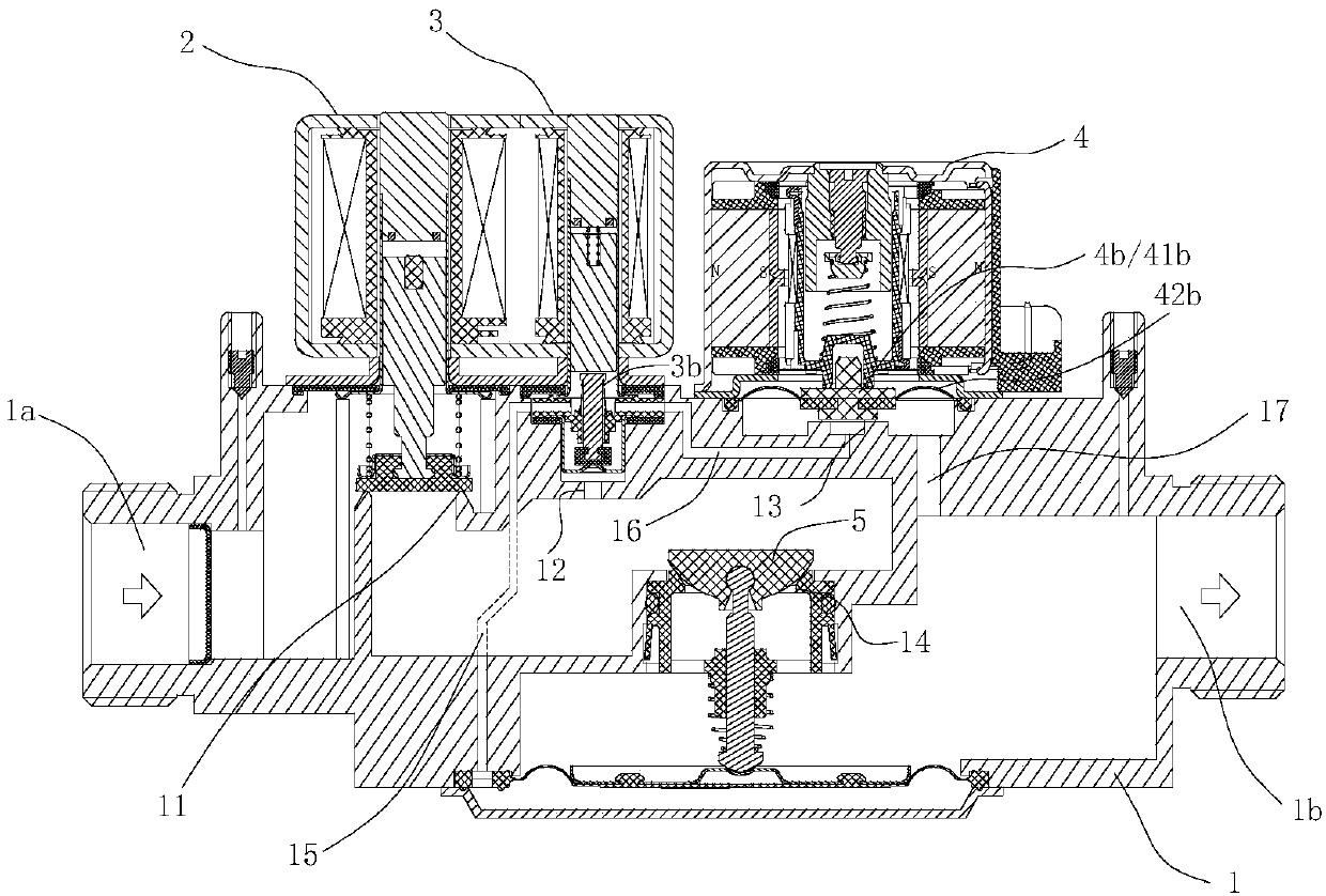 Gas proportional valve and electromagnetic driving device thereof