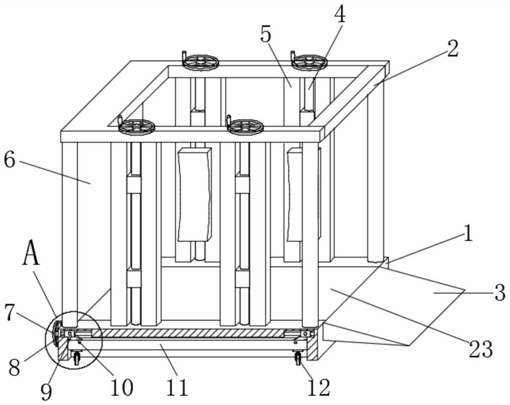 Safe fixing frame for animal treatment by veterinarian