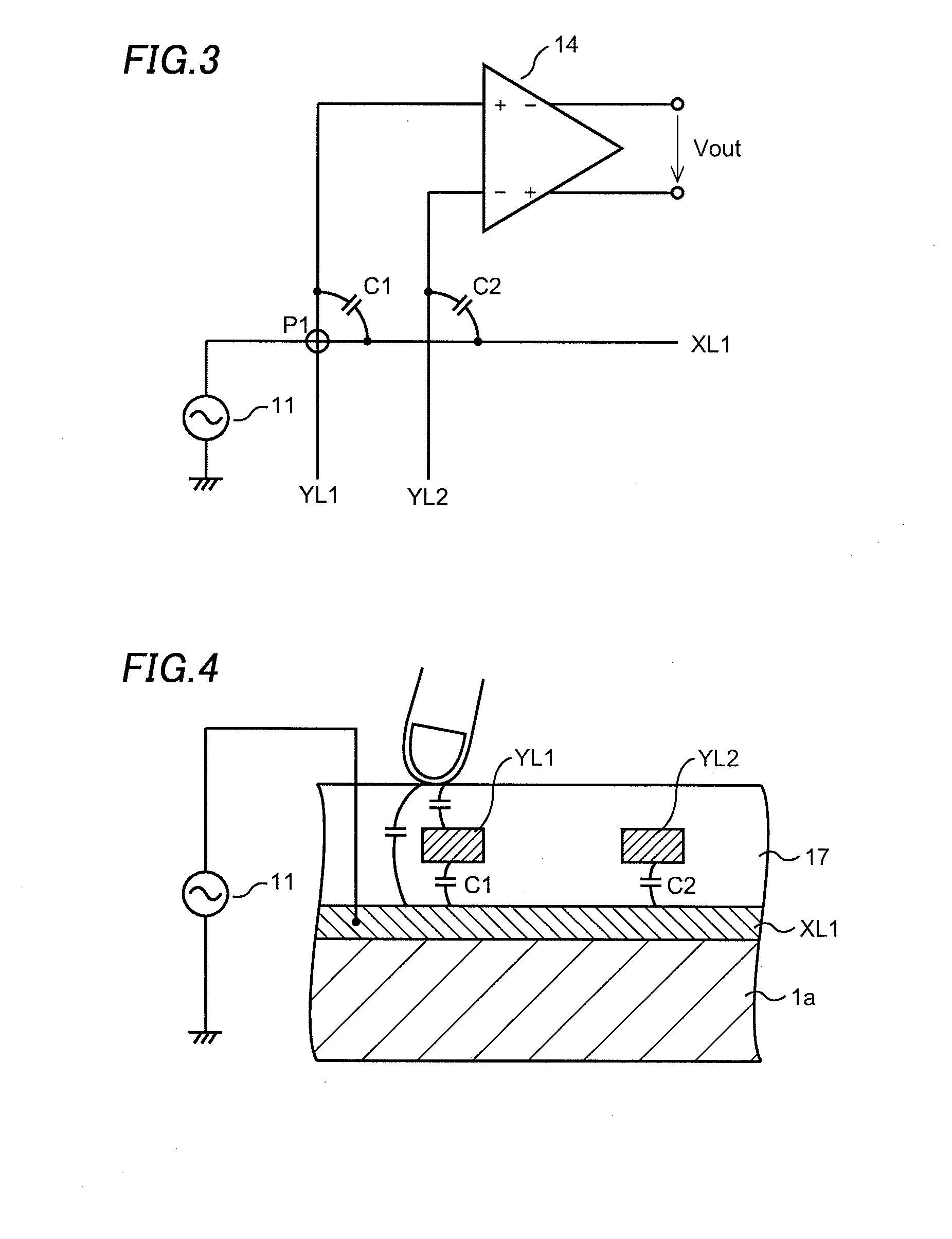 Signal processing circuit for electrostatic capacitor type touch sensor