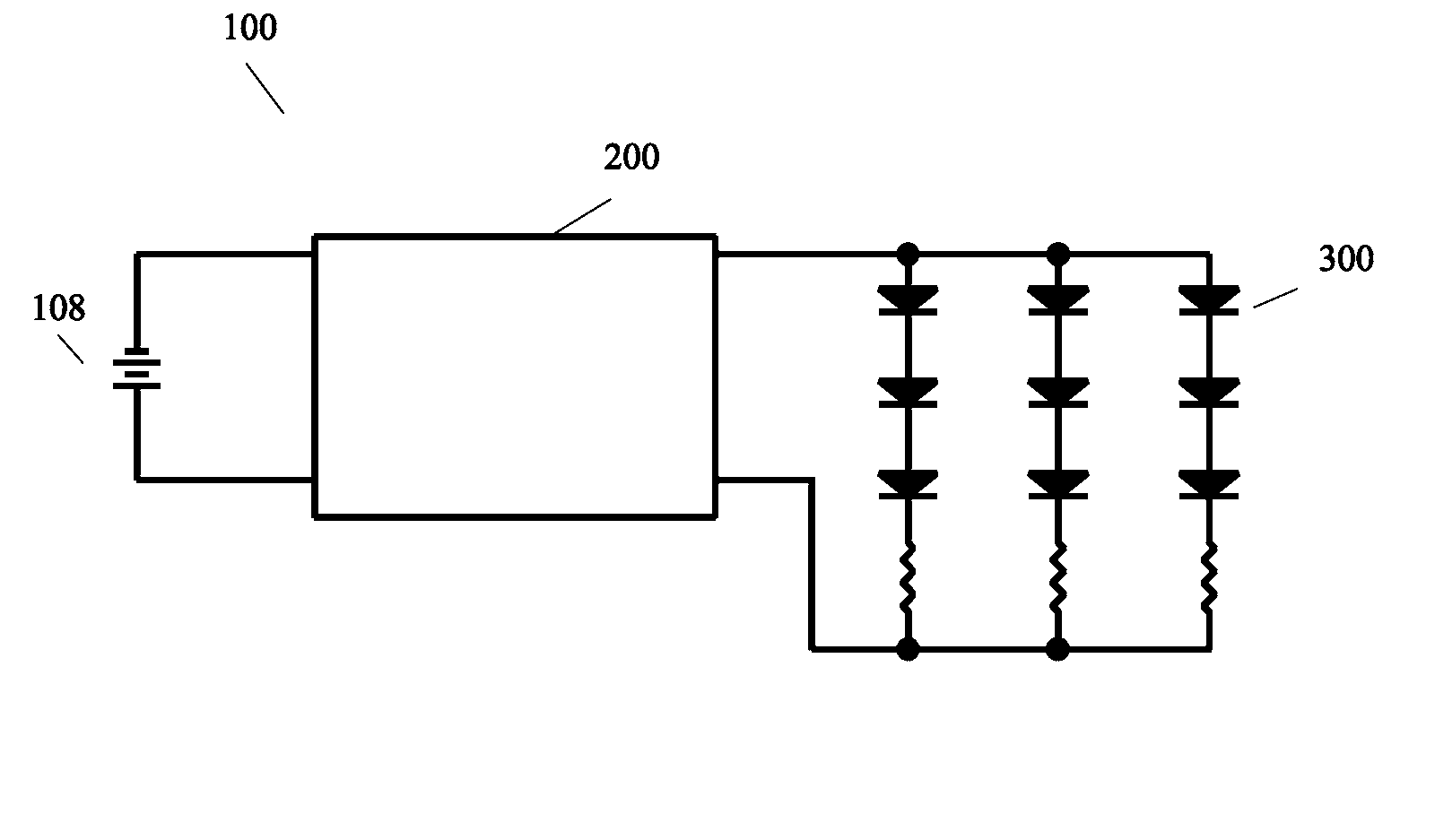 Voltage adapter for a battery-powered camera system