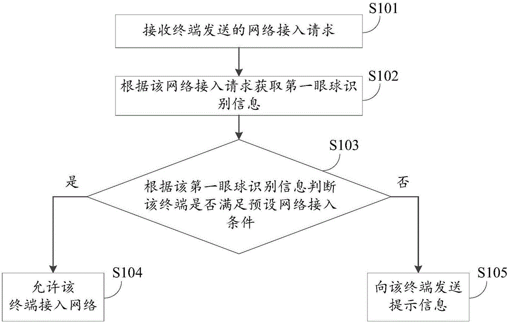 Network access method, server, terminal and system