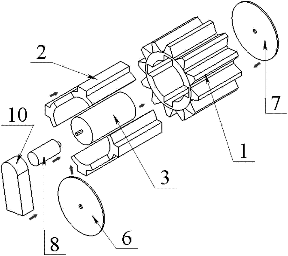 Peripherally-actuated auxiliary moment generator for under-actuated system