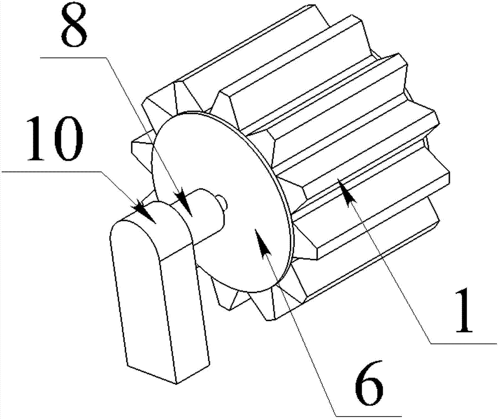 Peripherally-actuated auxiliary moment generator for under-actuated system