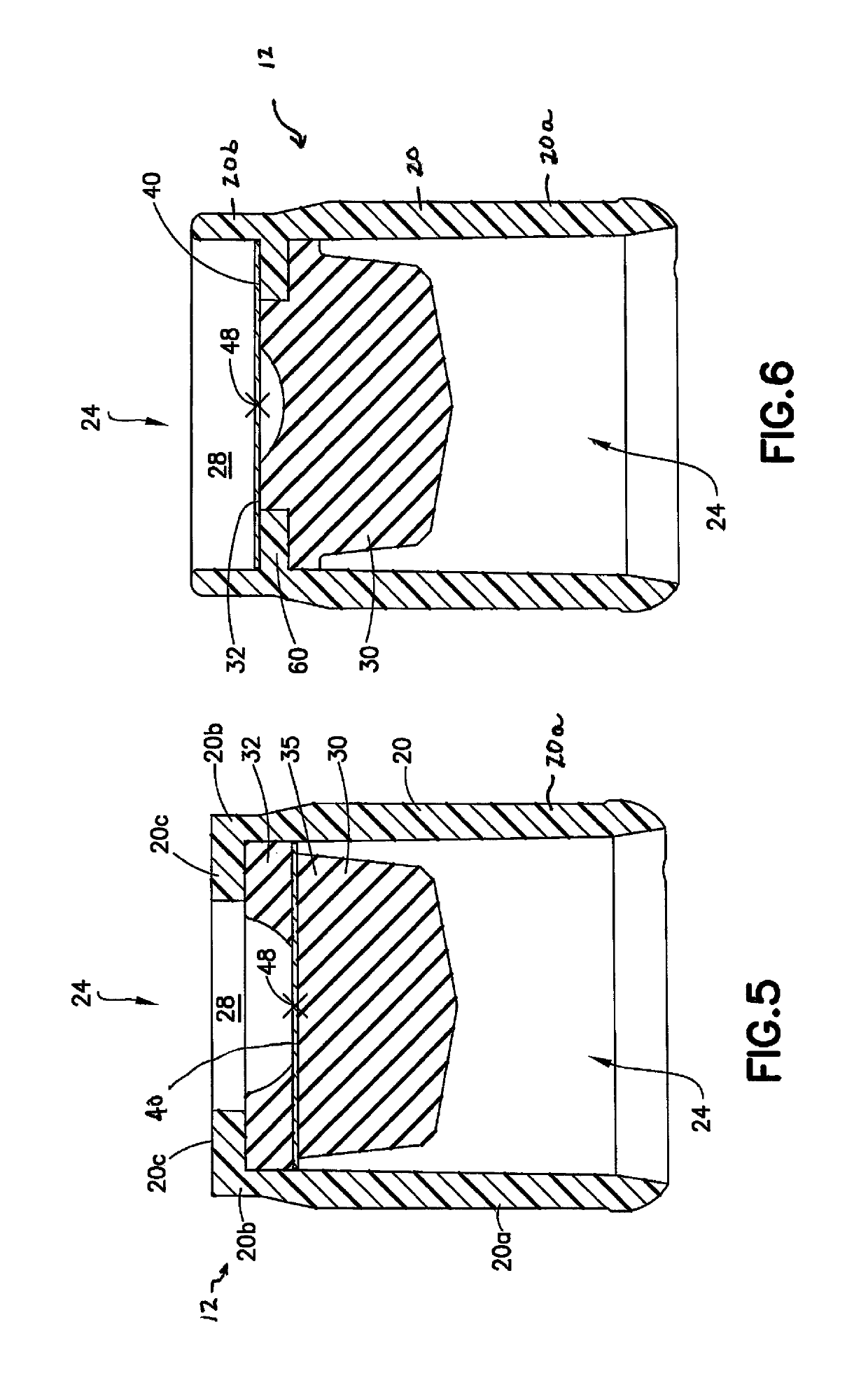 One-piece safety tube closure with film element