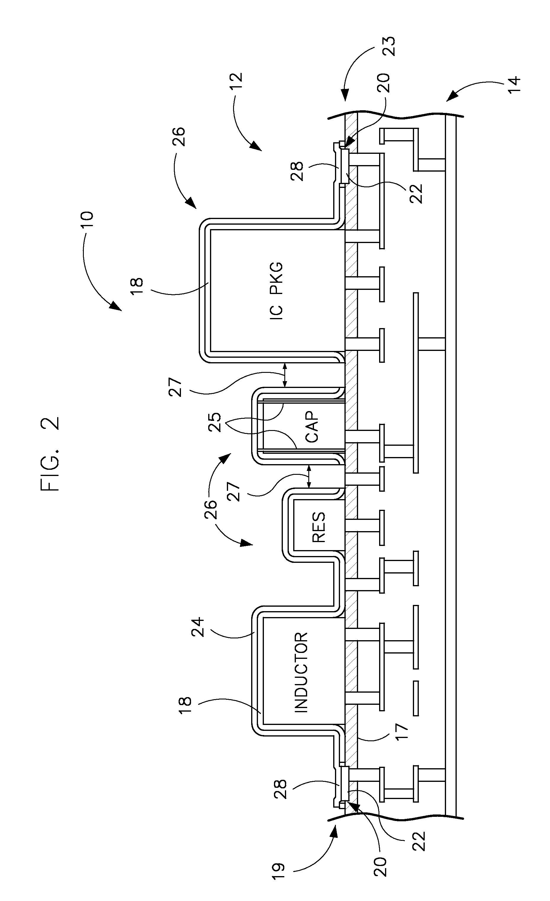 System and method of forming isolated conformal shielding areas
