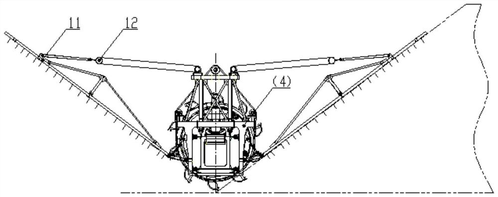 Portal-type double-bucket-wheel blending stacking and blending reclaiming integrated machine and operating method thereof