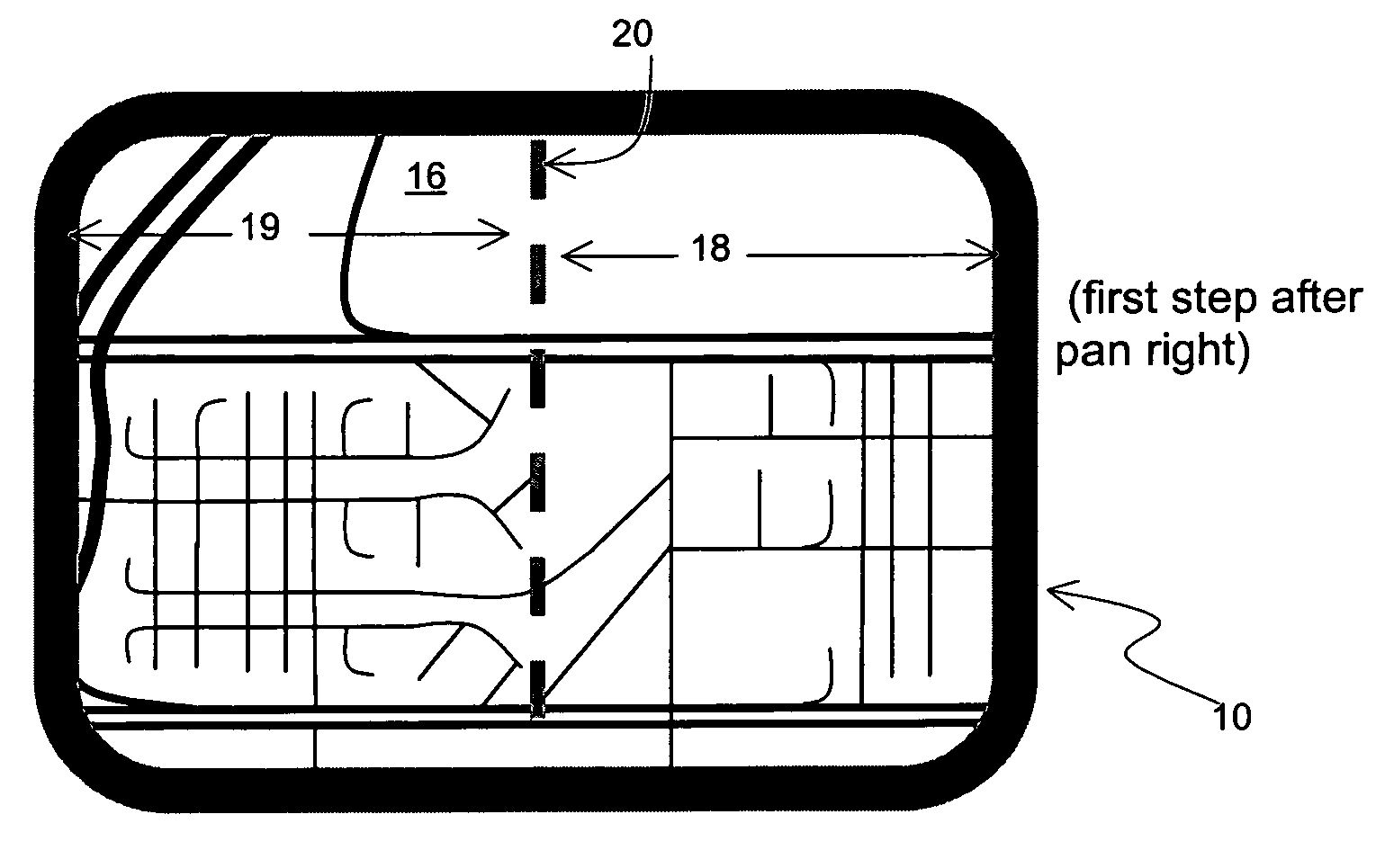 Method of providing visual continuity when panning and zooming with a map display