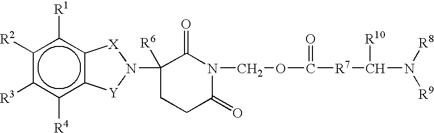 Substituted 2-(2,6-dioxopiperidin-3-yl)-phthalimides and -1-oxoisoindolines and method of reducing TNFα levels