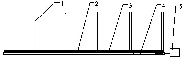 A method for sealing the water-soaked manure drainage ditch of pig houses in cold regions