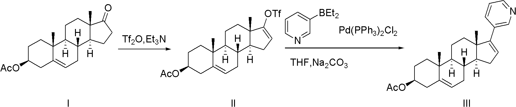 Abiraterone acetate trifluoroacetate, and preparation method and application thereof