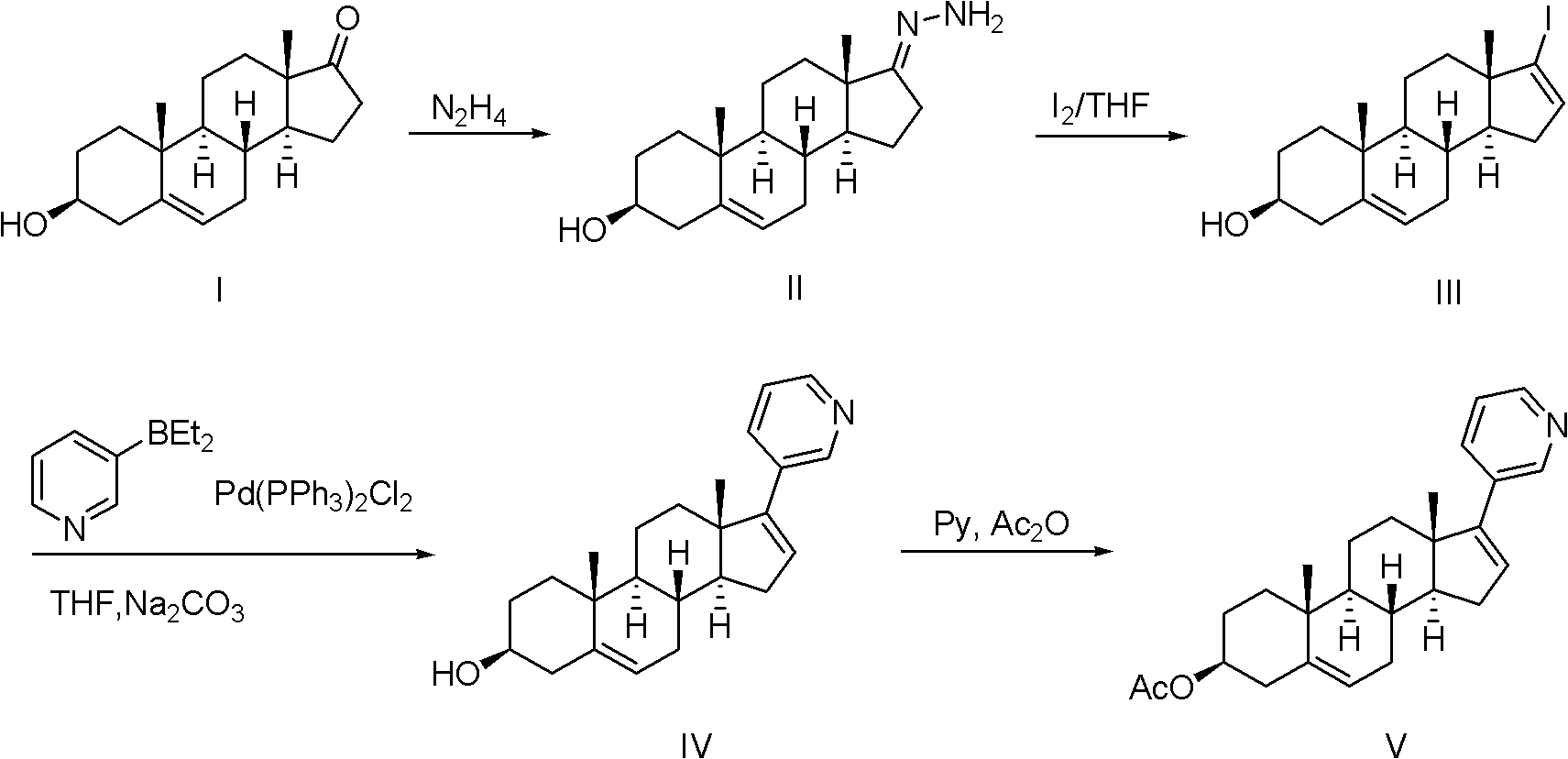 Abiraterone acetate trifluoroacetate, and preparation method and application thereof