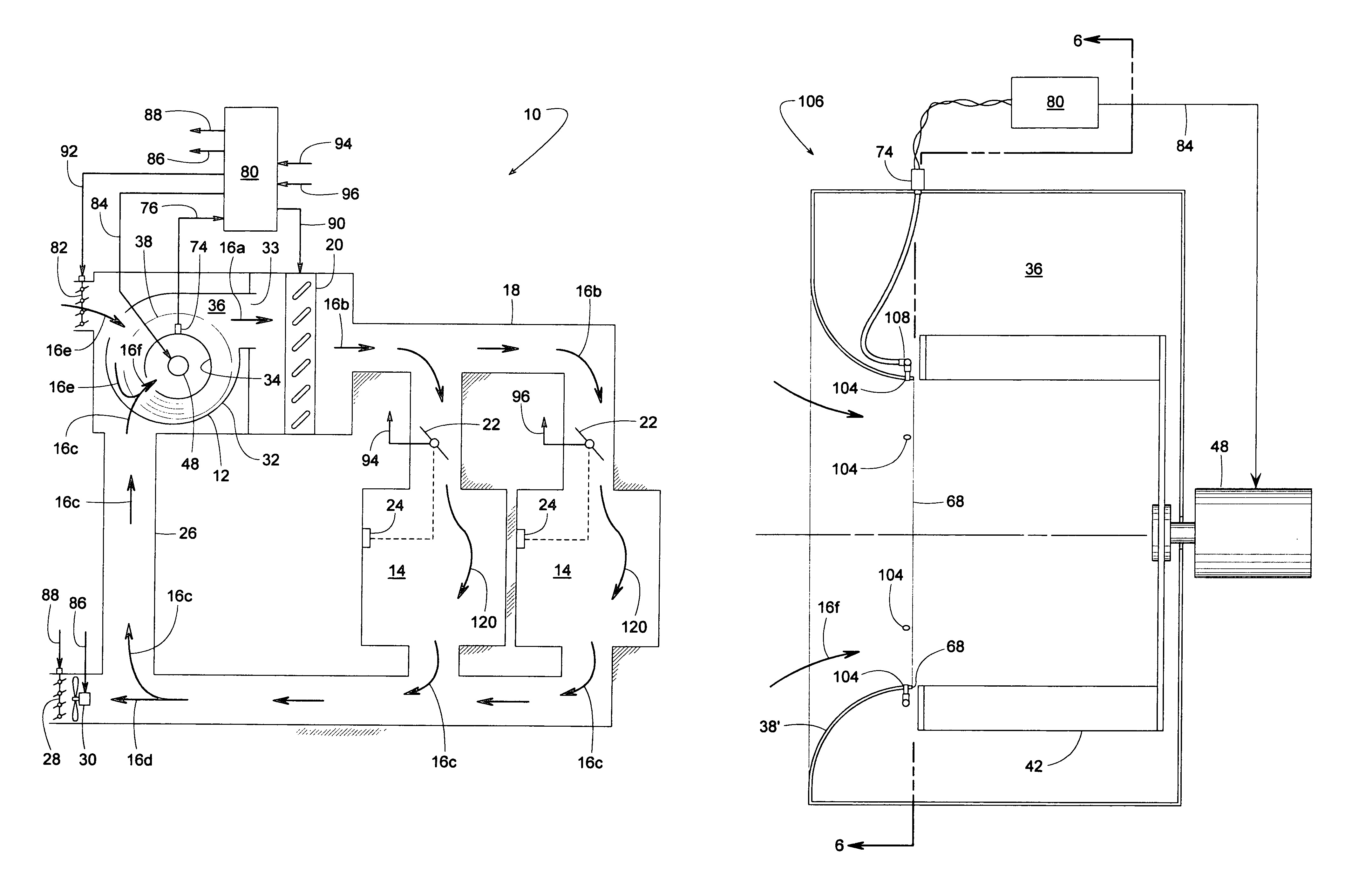 FC fan flow measurement system using a curved inlet cone and pressure sensor