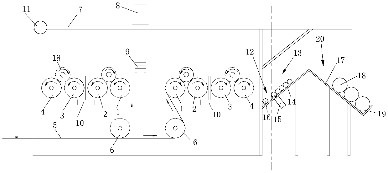 An automatic unwinding machine for mulch film