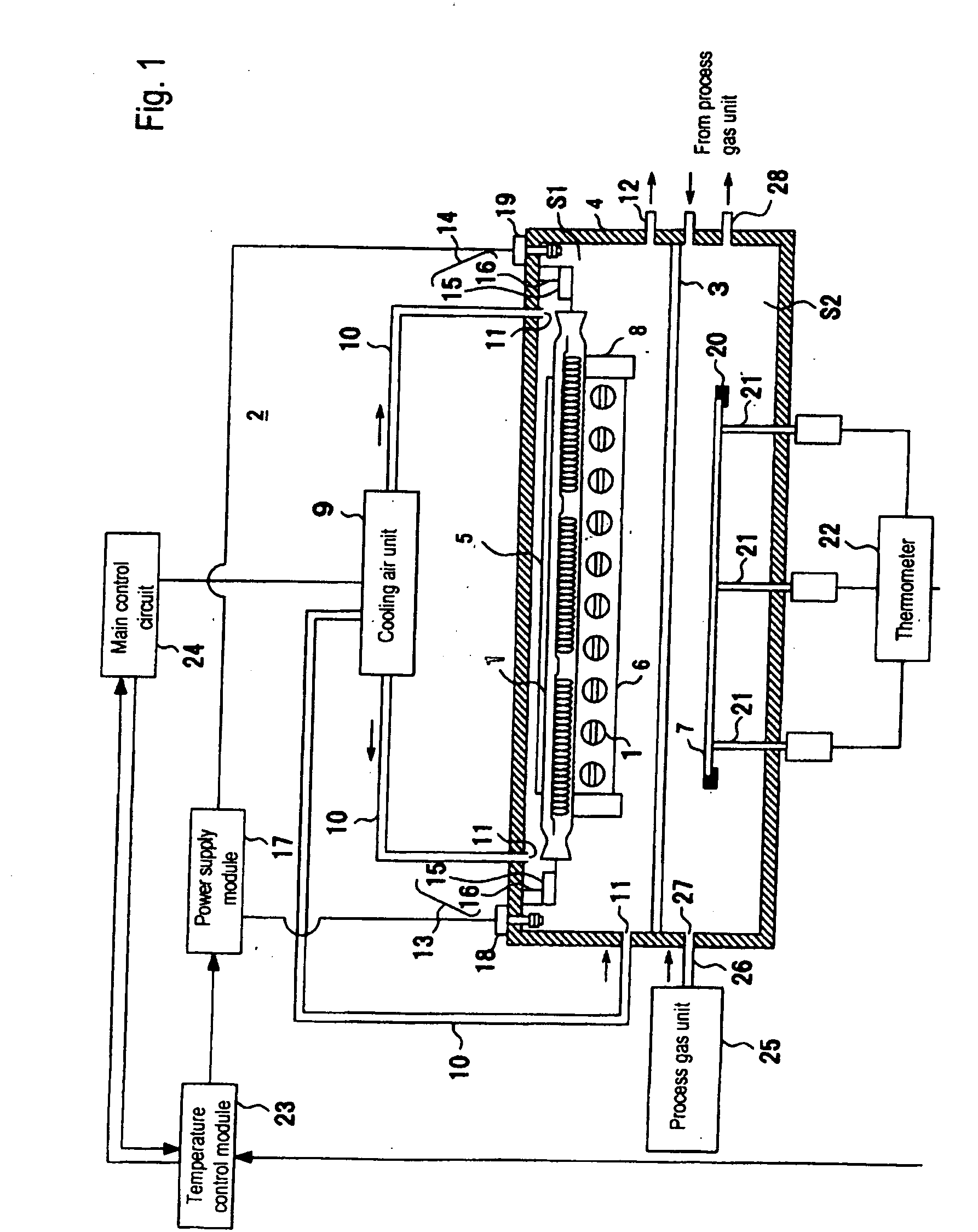 Filament lamp and heat treatment device of the light irradiation type