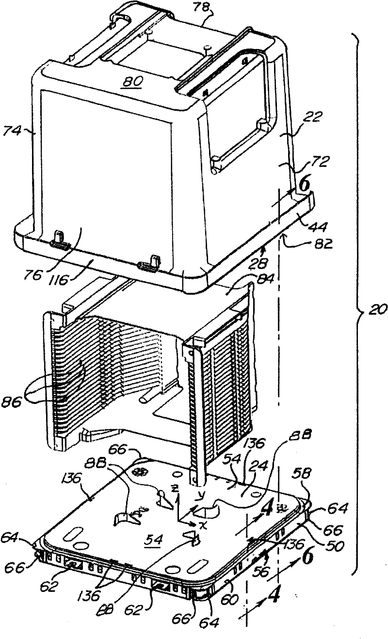 Wafer container with airtight door