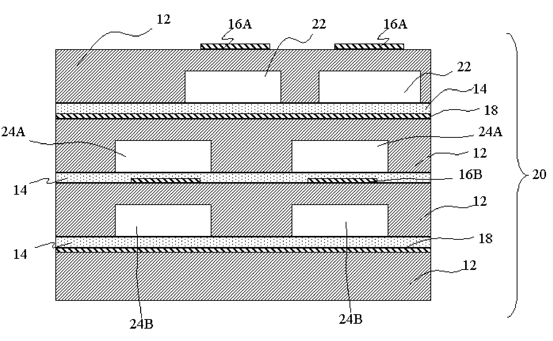 Multi-layered high-speed printed circuit boards comprised of stacked dielectric systems