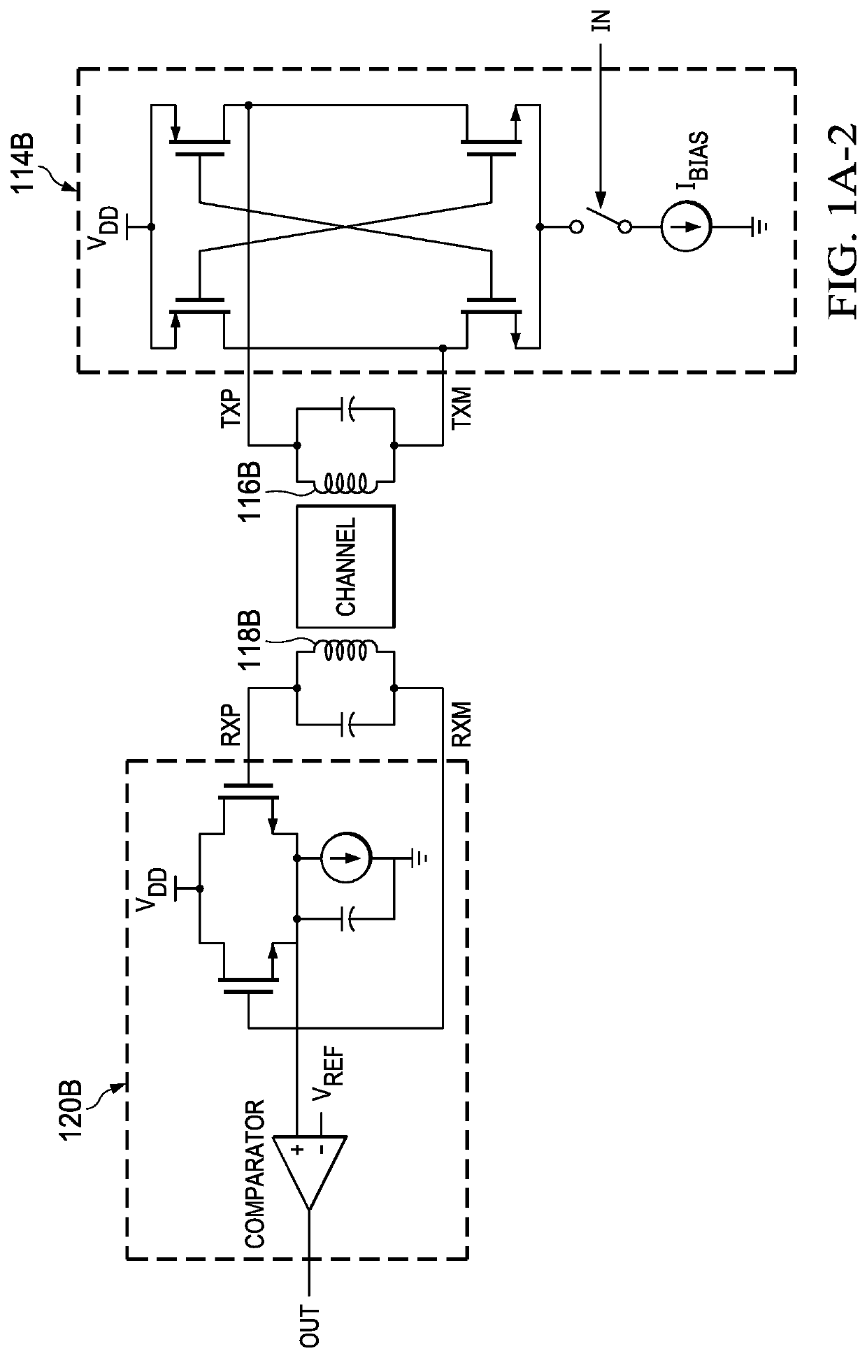 Crosstalk reduction in receiver inductive loop using capturing loop in transmitting inductive loop