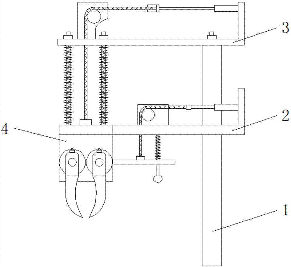 Infrared heating lamp guide wire straightening device