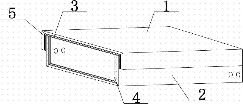 Waterproof non-inflammable cable fireproof groove box and manufacturing method thereof