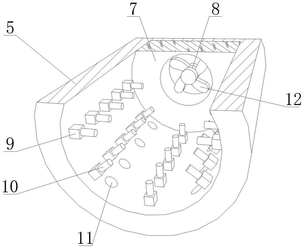 Casting draining structure for aluminum alloy die casting of engine suspension bracket