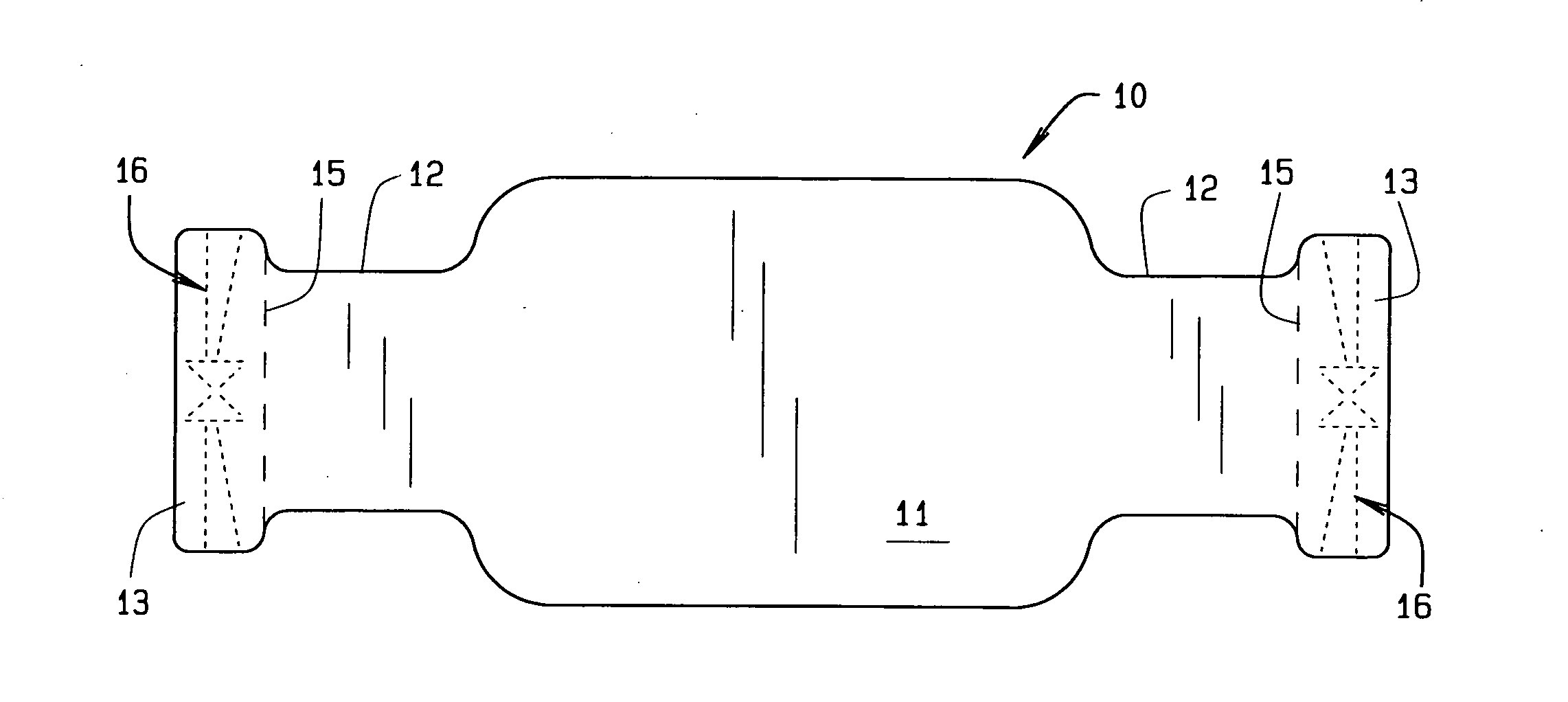 Security inherent wrap label with patterned adhesive