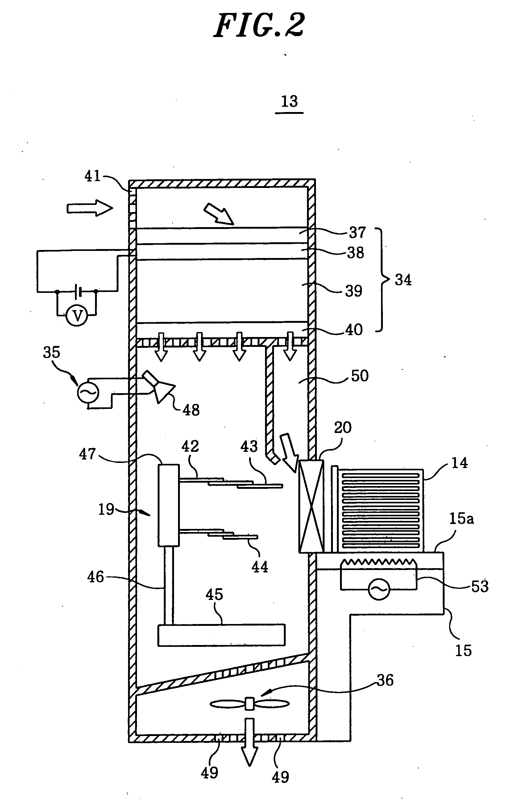 Atmospheric transfer chamber, processed object transfer method, program for performing the transfer method, and storage medium storing the program