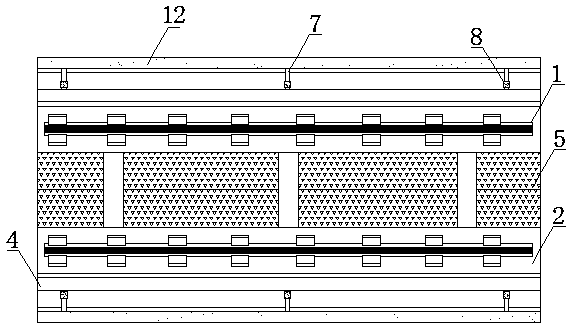 Stringer-type rail structure capable of drainage