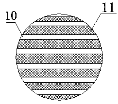 Stringer-type rail structure capable of drainage