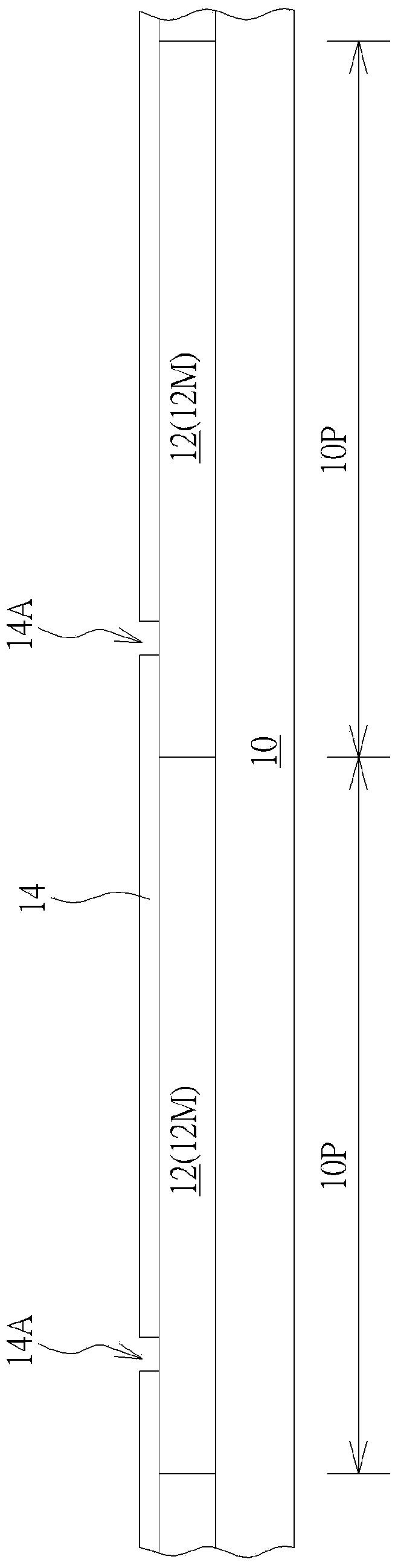 Light emitting diode display panel and method for producing same