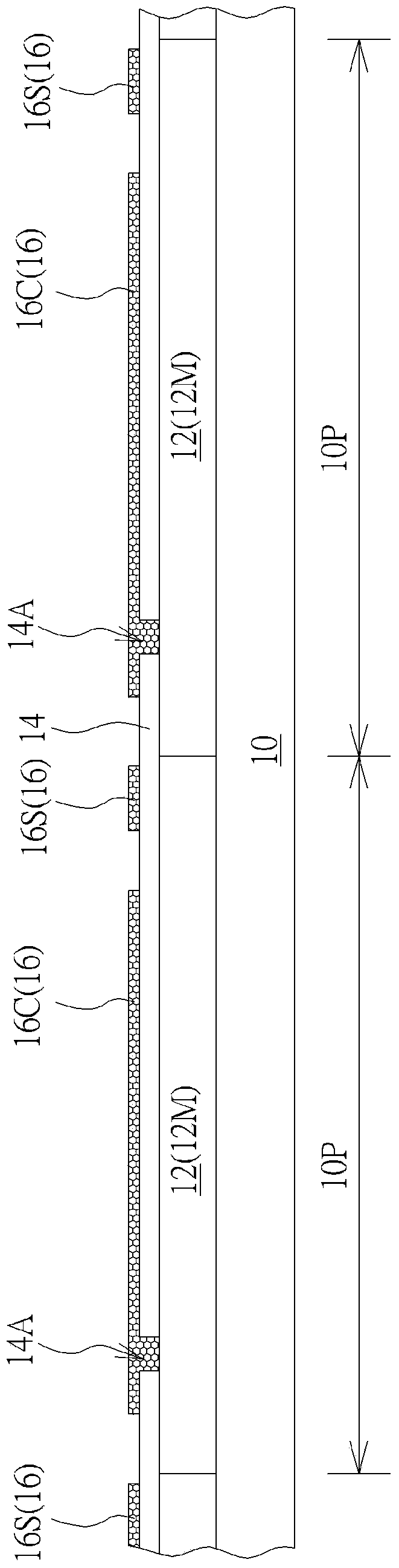 Light emitting diode display panel and method for producing same