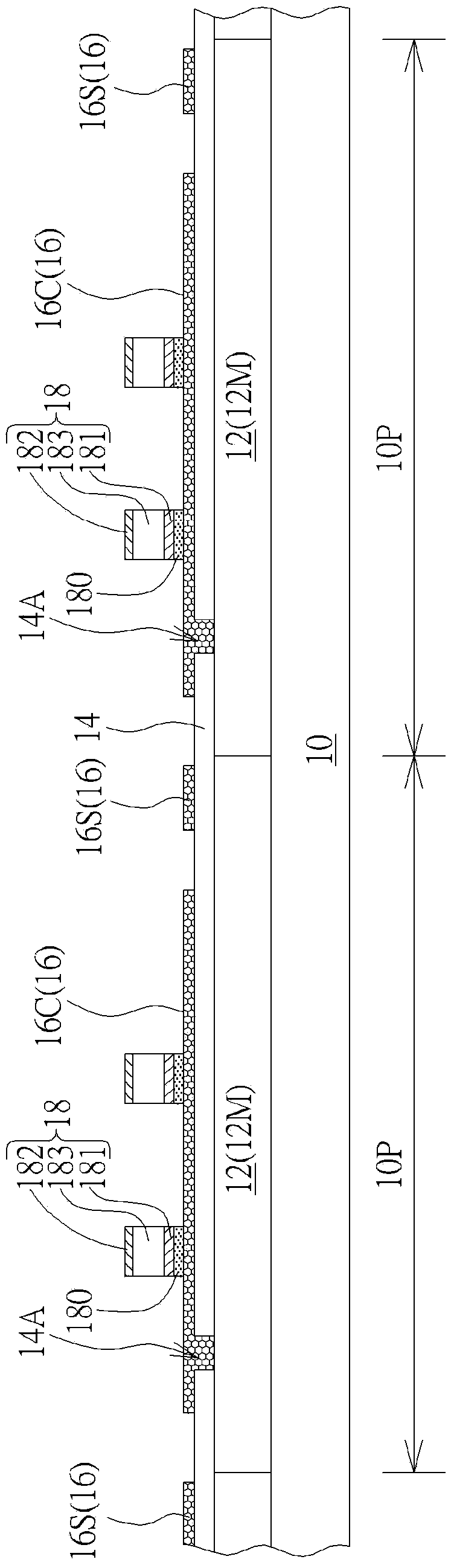 Light emitting diode display panel and method for producing same